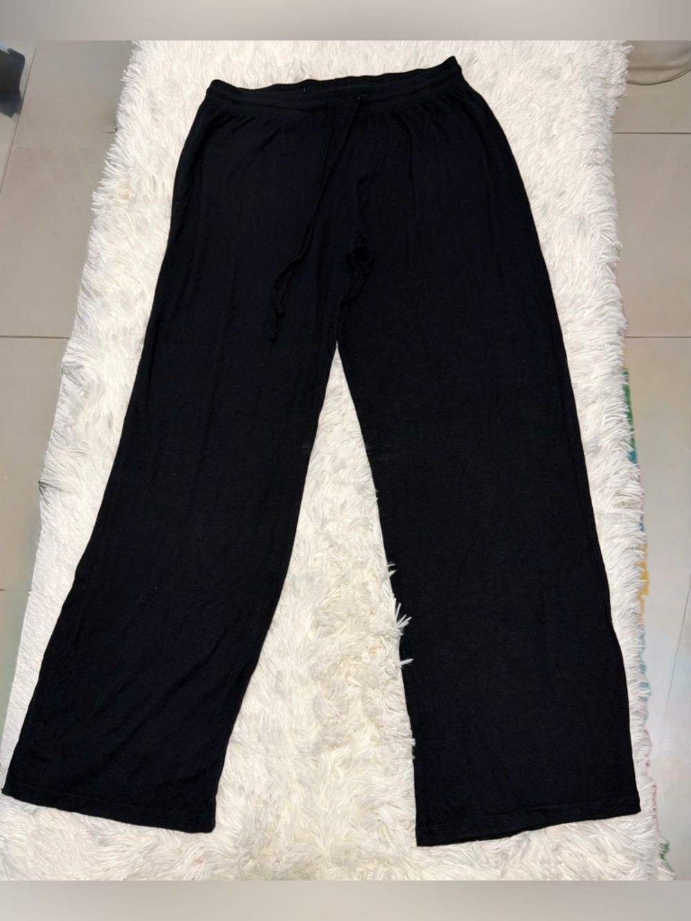 lululemon athletica Black Cozy Wide-Leg Lounge Pants